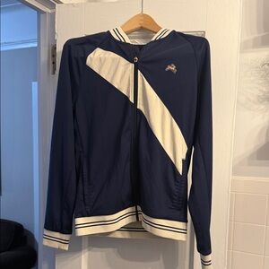 Tracksmith Men’s Hare A.C. Stadium Track Jacket - Navy/Ivory - Small